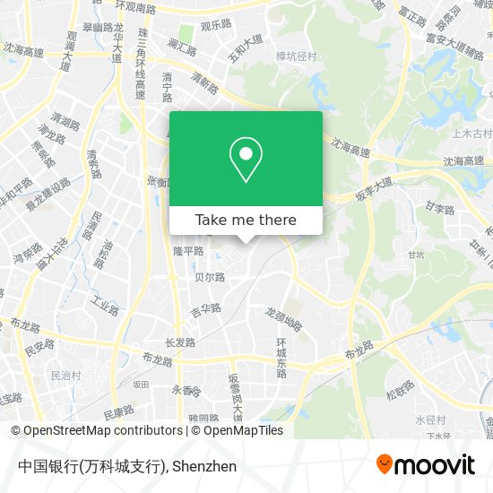 中国银行(万科城支行) map