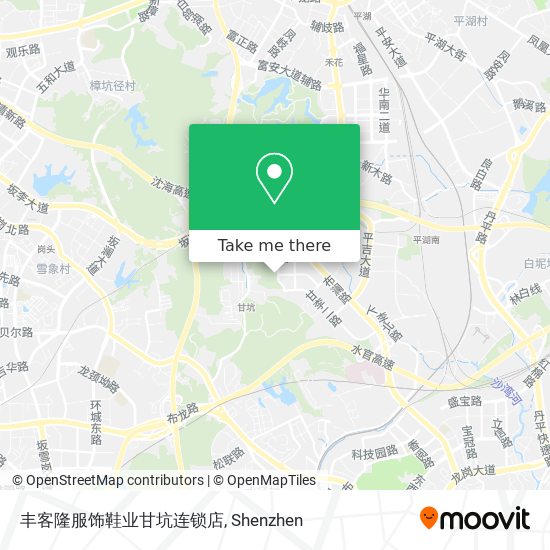 丰客隆服饰鞋业甘坑连锁店 map