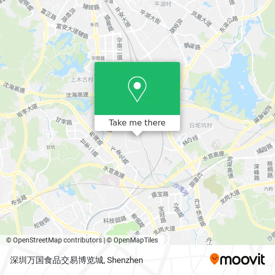 深圳万国食品交易博览城 map