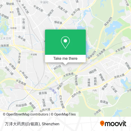 万泽大药房(白银路) map