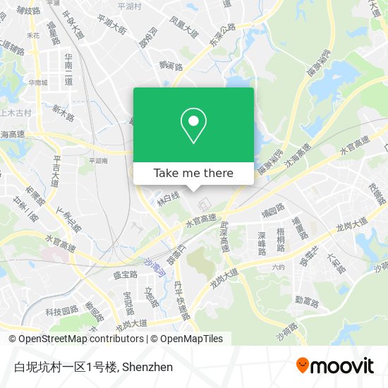 白坭坑村一区1号楼 map