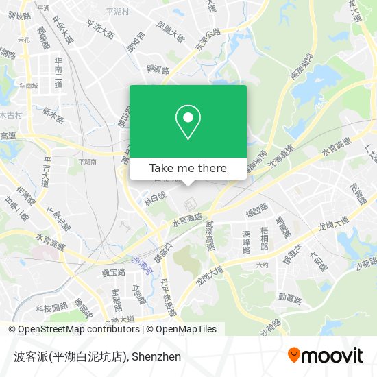 波客派(平湖白泥坑店) map