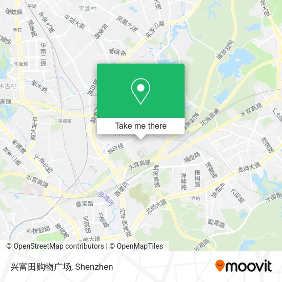 兴富田购物广场 map