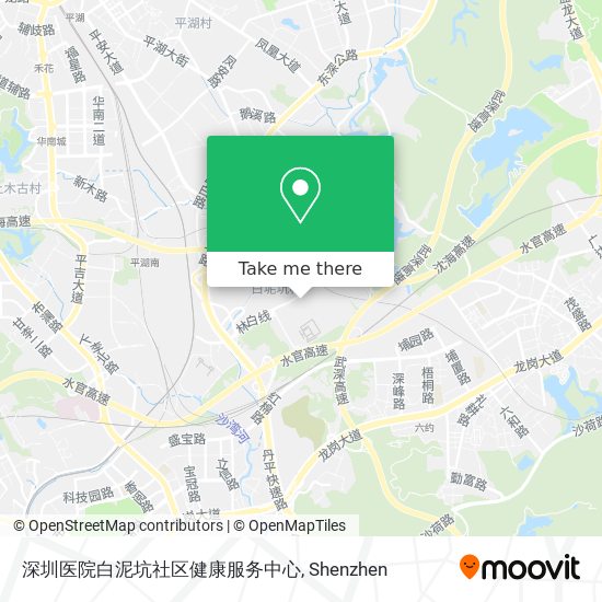 深圳医院白泥坑社区健康服务中心 map