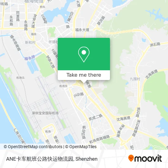 ANE卡车航班公路快运物流园 map