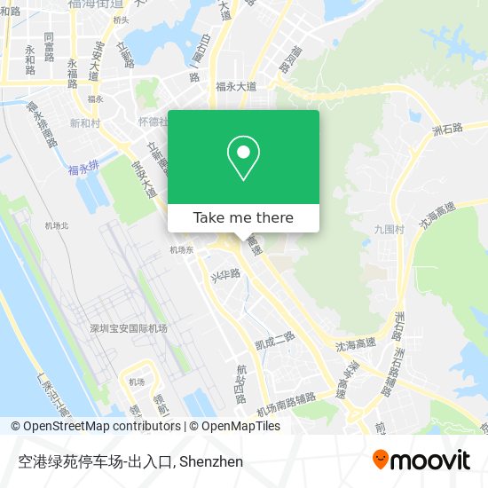 空港绿苑停车场-出入口 map