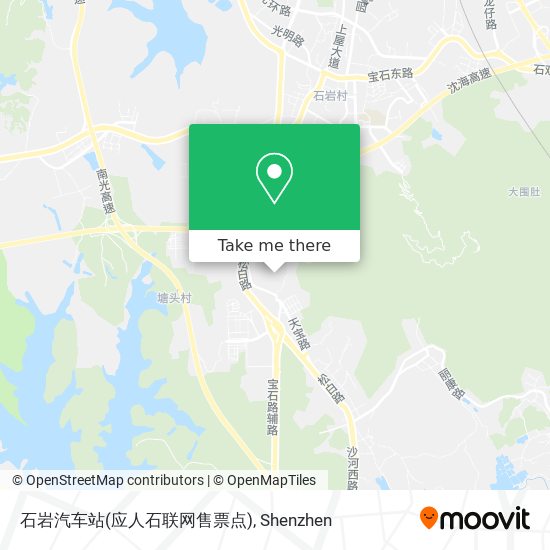 石岩汽车站(应人石联网售票点) map