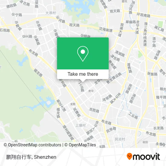 鹏翔自行车 map