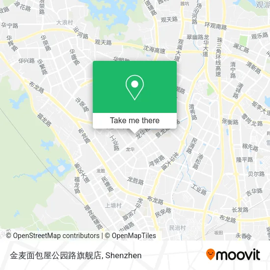 金麦面包屋公园路旗舰店 map