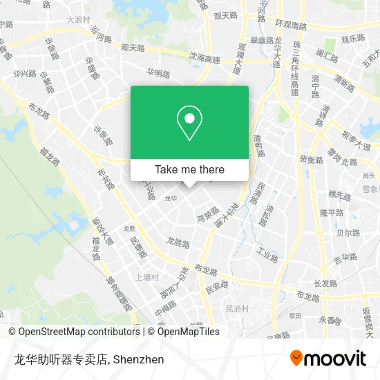 龙华助听器专卖店 map