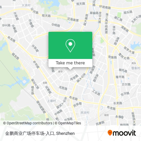 金鹏商业广场停车场-入口 map