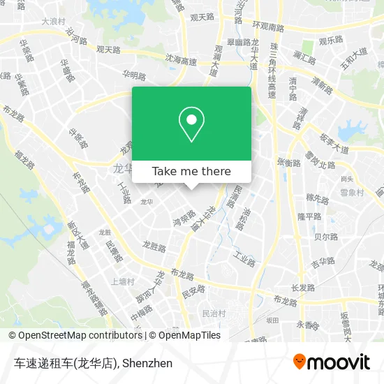 车速递租车(龙华店) map