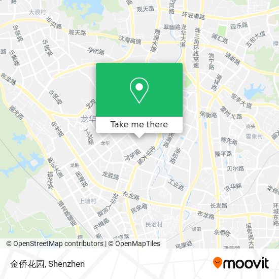 金侨花园 map