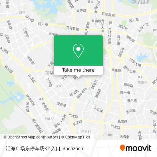 汇海广场东停车场-出入口 map