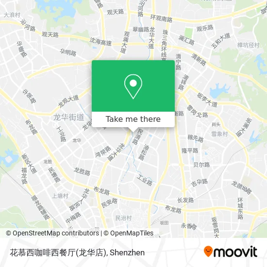 花慕西咖啡西餐厅(龙华店) map