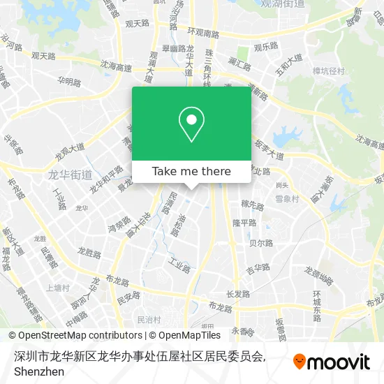 深圳市龙华新区龙华办事处伍屋社区居民委员会 map