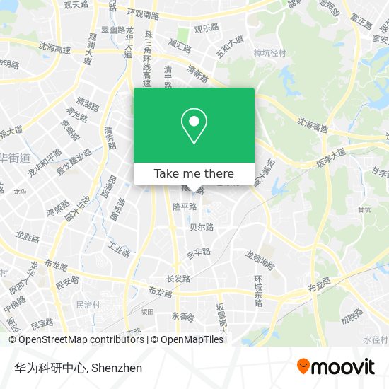 华为科研中心 map