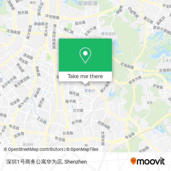 深圳1号商务公寓华为店 map