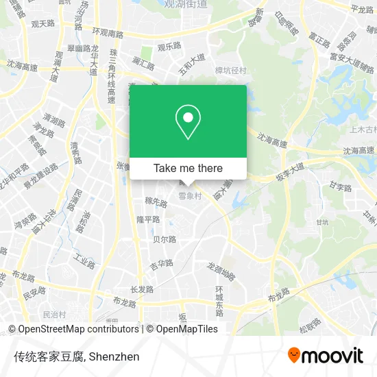 传统客家豆腐 map