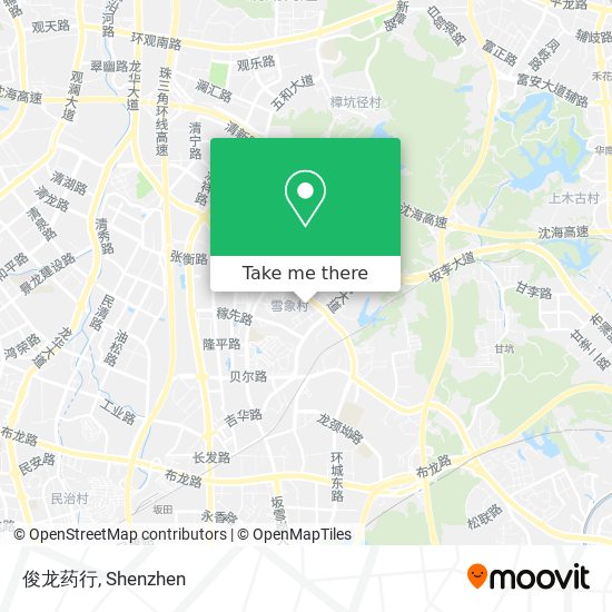 俊龙药行 map