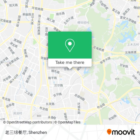 老三绵餐厅 map