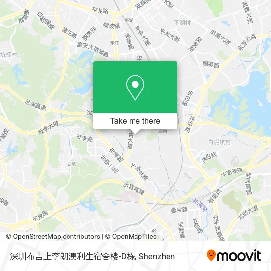 深圳布吉上李朗澳利生宿舍楼-D栋 map