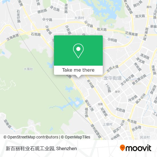 新百丽鞋业石观工业园 map