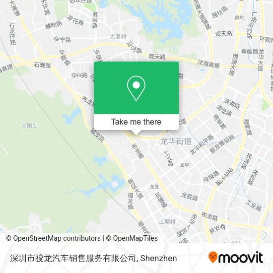 深圳市骏龙汽车销售服务有限公司 map