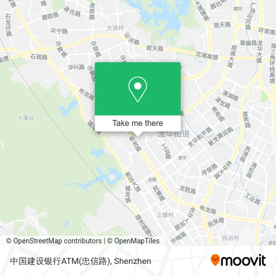 中国建设银行ATM(忠信路) map
