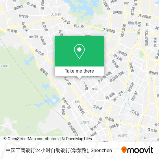 中国工商银行24小时自助银行(华荣路) map