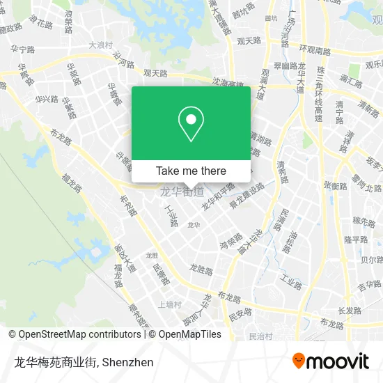 龙华梅苑商业街 map