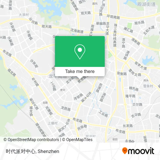 时代派对中心 map