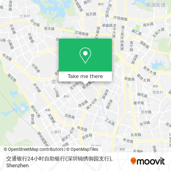 交通银行24小时自助银行(深圳锦绣御园支行) map
