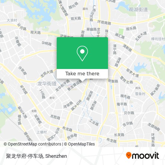 聚龙华府-停车场 map