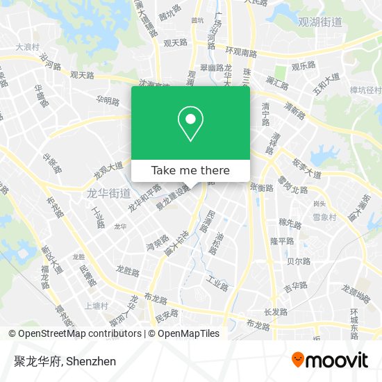 聚龙华府 map