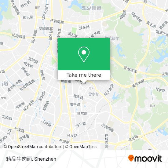 精品牛肉面 map