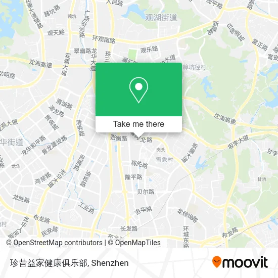珍昔益家健康俱乐部 map