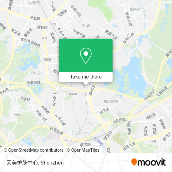 天美护肤中心 map