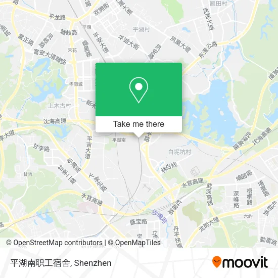 平湖南职工宿舍 map