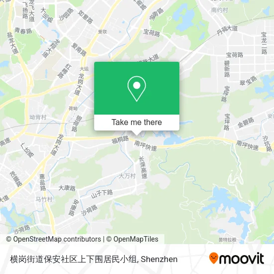 横岗街道保安社区上下围居民小组 map