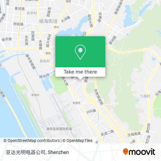 亚达光明电器公司 map