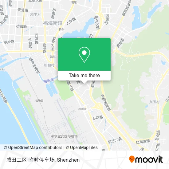 咸田二区-临时停车场 map