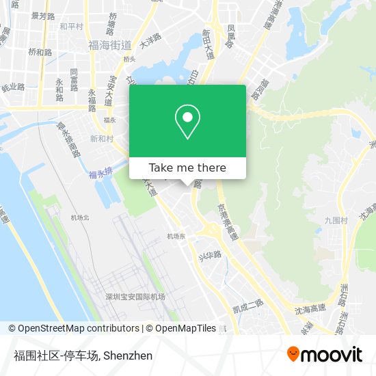 福围社区-停车场 map