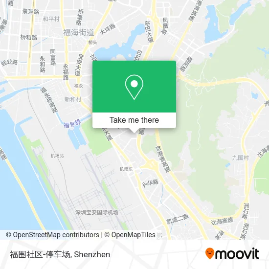 福围社区-停车场 map