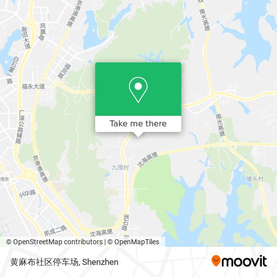 黄麻布社区停车场 map