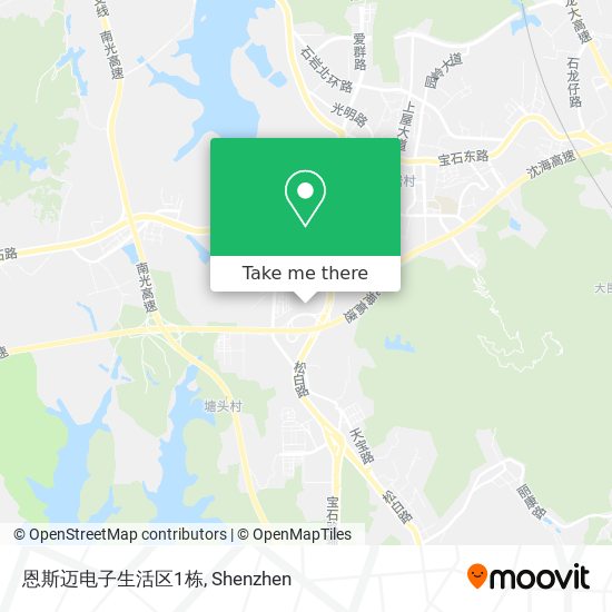 恩斯迈电子生活区1栋 map