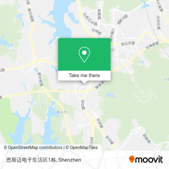恩斯迈电子生活区1栋 map