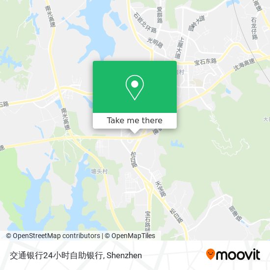 交通银行24小时自助银行 map