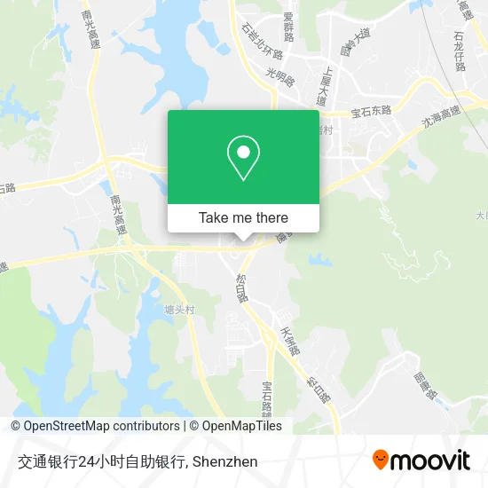 交通银行24小时自助银行 map