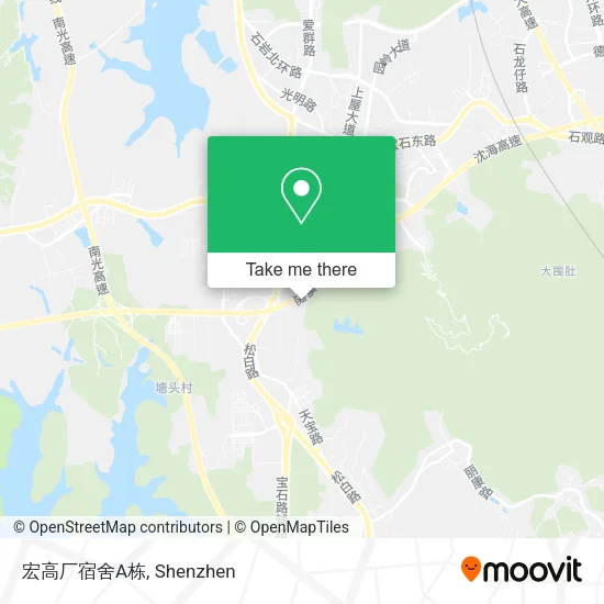 宏高厂宿舍A栋 map